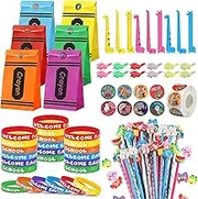 121 Pcs Back to School Supplies Kit Including 24 Welcome Back to School Goodie Bags, 24 Silicone Bracelet, 24 Pencils, 24 Handwriting Grips, 24 Rulers, 1 Pack Sticker Back to Schol Gifts for Students