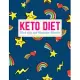 Keto Diet Food Log and Nutrition Tracker: Pretty Low Carb Fitness Tracker and Wellness Notebook - Weight Loss Journal and Healthy Living Diary - Daily