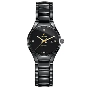 【Rado 雷達表 官方授權】True真我系列鑽石自動機械女錶-30mm R03(R27242712)