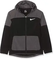 [Nike] Kid's B NK WOVEN JACKET Sport, Black/Thunder Grey/Thunder gre, XS