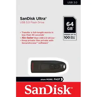 SanDisk 64GB 64G Ultra SDCZ48-064G CZ48 BSMID31490 USB3.0隨身碟