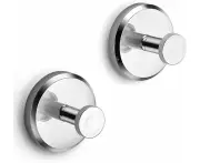 Suction Cup Hooks for Shower, Bathroom, Kitchen, Glass Door, Mirror, Tile – Loofah, Towel, Coat, Bath Robe Hook Holder for Hanging up to 15 lbs – Wate