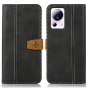 Stand Wallet Phone Case for Xiaomi 13 Lite/Civi 2 5G Calf Texture PU Leather Phone Cover