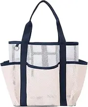 Walopola Large Beach Bag | Folding Pouch for Stadium Events - Large Mesh Beach Tote Bag for Vacation Yoga Beach Volleyball Fishing Trip Camping Weekend Poolside Lounging Commuter