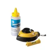 GA260194 Silverline Fast Rewind Chalk Line Set 3pce 3pce Building DIY Tool