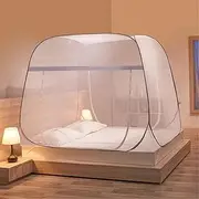 Mosquito Nets Portable Foldable,Mosquito Mesh Net Mosquito Net for Bed Bed Net Tent Ideal for Home Or Holidays Fine mesh Mosquito Net for Bed-A_150*200cm