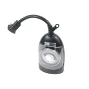 15A-MOT Outdoor Timer, Outdoor String Light Christmas Timer, Programable