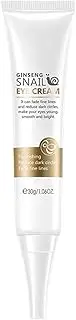 Eye Tightening Cream - Eye Bag Remover - Temporary Eye Tightener Cream with Red Ginseng Snail Minimize the Appearance of Under-eye Puffiness and Dark Circles, Firm and Smooth Delicate Skin Under Hamil