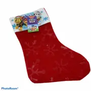 PAW PATROL Chase Marshall Skye Red Felt Christmas Stocking 16" NEW Nickelodeon