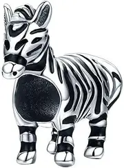 ABAOLA Lucky Animals Head Charm Authentic 925 Sterling Silver Pet Charms for European Bracelet
