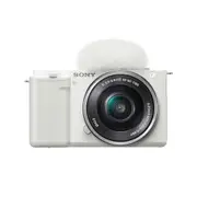 ZV-E10 | Interchangeable Lens Vlog Camera with 16-50mm Lens Kit (White)