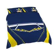 North QLD Queensland Cowboys NRL QUEEN Bed Quilt Doona Duvet Cover & Pillow Cases Set NEW