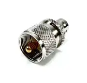 GIZWIZ RF Coax Adapter UHF PL259 Male Plug to BNC Female Jack 50 ohms 2pcs