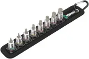 - black 003881 Zyklop 1/4" Drive In-Hex-Plus Bit Socket Set with Holding Func...