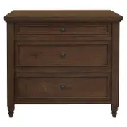 Beau 3 Drawer Solid White Cedar Turn Leg Dresser (Walnut)