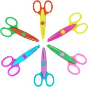 Paper Edge Scissors Set of 6 Different Patterns Craft Scissors for Teachers, Scr
