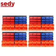 120-Piece Bins Wall Mounted Storage Rack Nuts Bolts Parts Organiser workshop Au