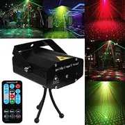 Portable Remote Control LED Stage Light DJ Disco Light Projector Laser Lights Sound Activated Flash For Christmas Party Wedding LED Galaxy Projector Night Ligh