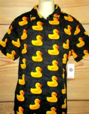 MENS NEFF RUBBER DUCK BLACK SHIRT SIZE L