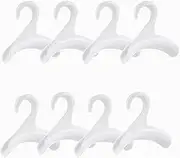 8 Pcs Handbag Hanger Hook, Handbag Hanger Organizer Storage,Used for Handbag,Shoulder Bag,Backpack, Scarf Belt, Closet Rod Hanger Tie Rack,Organizer Hooks Portable Bag Holders (White)