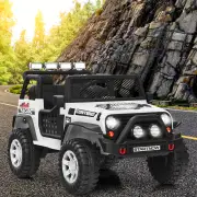 Costway12V Electric Ride-On Car with Parental Remote Control for Ages 3+-White