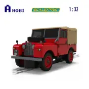 Scalextric 1:32 Scale Land Rover Series 1 Model Red/Beige with Working Lights