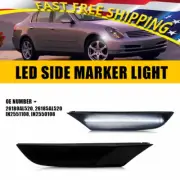 Fit 2003-2006 Infiniti Sedan G35 4-Door White Front LED Bumper Side Marker Light