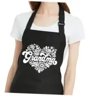 Funny Aprons for Women with Pockets, Adjustable Kitchen Apron for Grandma Apron