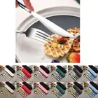 4pcs/Set Gold Silver Cutlery Set Chopsticks Spoon Fork Knife Students