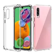 For Samsung Galaxy A90 5g Case Shockproof Tough Air Cushion Gel Clear Transparent Heavy Duty Case Cover