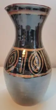 Australian Studio Pottery Marcus Daniels Gulson Wine Carafe Vase. c 1980