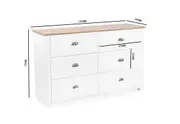 ADRIAN 6 Drawer Dresser.