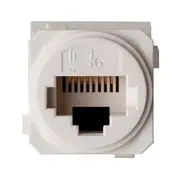 Excel E-Mec Cat-6 Rj45 Data-Socket White
