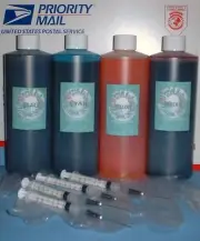 Half gallon 64oz 4 pint / 16oz b/c/m/y refill ink kit HP 91 92 93 94 95 96 97 98