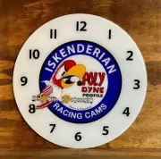 14-3/8" Polydyne Round Glass Replacement Clock Face for Pam Style Clock