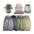 1Pc Outdoor Fishing Cap Anti Mosquito Insect Hat Bug Mesh Head Net Face Prote...