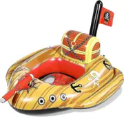 Inflatable Boat For Kids, Pool Float, Swimming Pool Float Toy Squirt, Lake Float, Water Toy, Pirate
