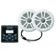 Boss Audio Systems New PKG Gauge W/PR 6.5 White Speaker, 153-MCKGB450W6
