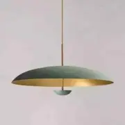 1950 Mid Century 1 Light Modern Rust Pendant Sputnik chandelier Light Fixture