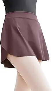 [HiDance] Girls Women Pull On Ballet Skirt, Elastic Dance Skirt, Mini Skirt for Skating Gymnastis