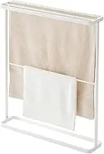 Home Bath Towel Hanger, Standing Towel Rail, Towel Holder with Stable Base, Can be Hung from The Side, Towel Rail for Accessories, Clothes Rack, Small Bathrooms, Kitchens and Hotels