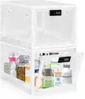 Lockable medicine/snacks/games storage box with combo code (Clear-2Pack)