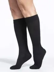 Sigvaris Cushioned Cotton Medical Compression Socks 20-30mmHg Black XL Short
