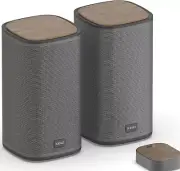 Bluetooth Computer Speakers with Wireless Touch Control Pod for PC Laptop/Deskto