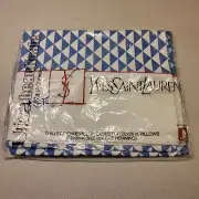 RARE Yves Saint Laurent 2 Triangles Std Pillowcases Utica JP Stevens NEW IN PKG
