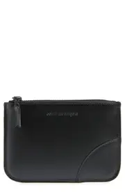 Comme des Garçons Wallets Very Black Small Zip Pouch at Nordstrom One Size