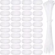 40 Pieces Nylon Lint Trap Washing Machine Lint Fabric Mesh Snare Washer Catcher