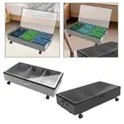 Underbed Storage Container with Transparent Lid for Towel Organizing Clothes