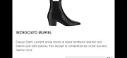 Saint Laurent Men’s Incrociato Muriel Boots. 45/12. $1215