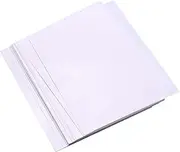 25 Sheets White Printable Shrink Films Kit Shrinky Art Film Paper Heat-Shrink Sheets Can be Printed for Inkjet Printer for DIY Pendants Earrings Keychains Ornaments Accessories, 8.3 * 11.4 I QIUNI